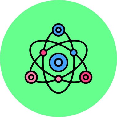Atom Yaratıcı Simgeler Tasarımı