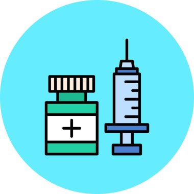 Aşılama Yaratıcı Simgeler Desig