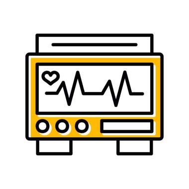 Ekg İzleyici Yaratıcı Simgeler Masası