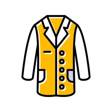 Laboratuvar Önlüğü Yaratıcı Simgeler Tasarımı