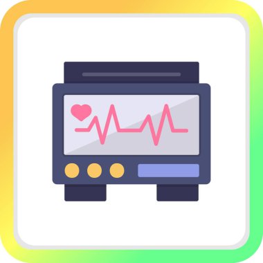 Ekg İzleyici Yaratıcı Simgeler Masası