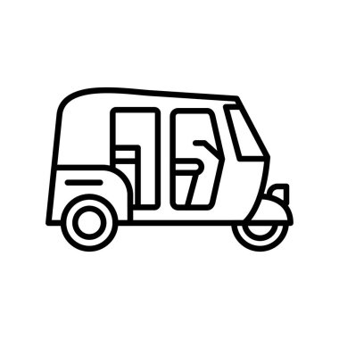 Rickshaw Car Creative Icons Desig