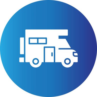 Camper Van Car Creative Icons Desig