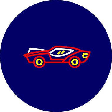 Sports Car Creative Icons Desig