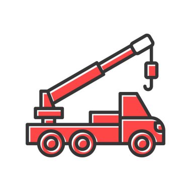 Crane Truck Car Creative Icons Desig