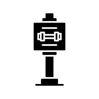Gym Sign Board Creative Icons Desig