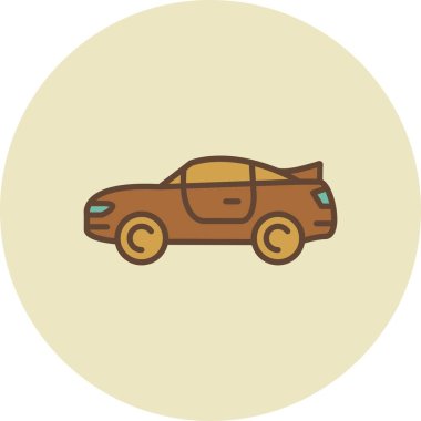 Coupe Car Creative Icons Desig