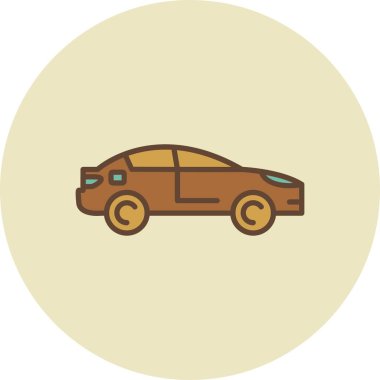 Sedan Car Creative Icons Desig