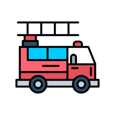 Fire Truck Creative Icons Desig