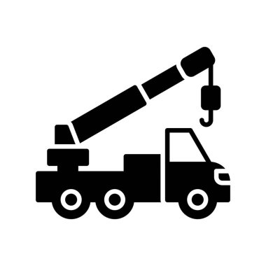 Crane Truck Car Creative Icons Desig