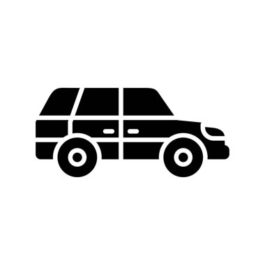 Station Wagon Car Creative Icons Desig