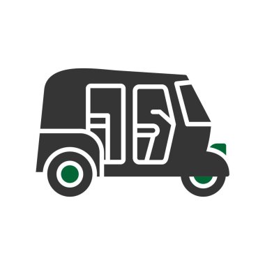 Rickshaw Car Creative Icons Desig