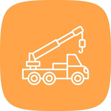 Crane Truck Car Creative Icons Desig