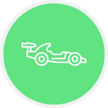 F1 Car Creative Icons Desig