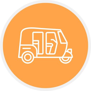 Rickshaw Car Creative Icons Desig