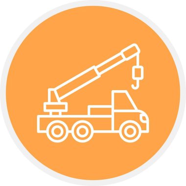 Crane Truck Car Creative Icons Desig