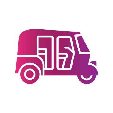 Rickshaw Car Creative Icons Desig
