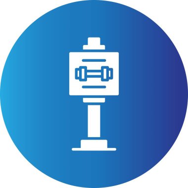 Gym Sign Board Creative Icons Desig