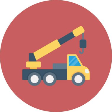 Crane Truck Car Creative Icons Desig