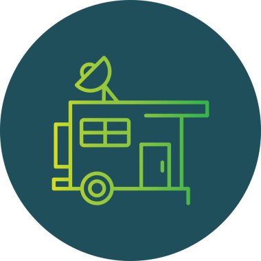 Caravan Car Creative Icons Desig