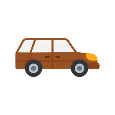 Station Wagon Car Creative Icons Desig