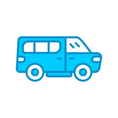 Minivan Car Creative Icons Desig