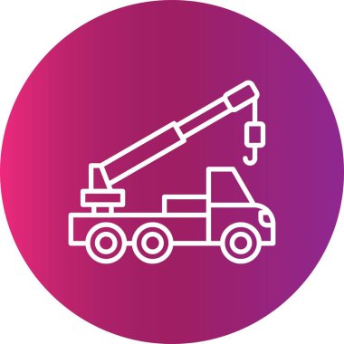 Crane Truck Car Creative Icons Desig