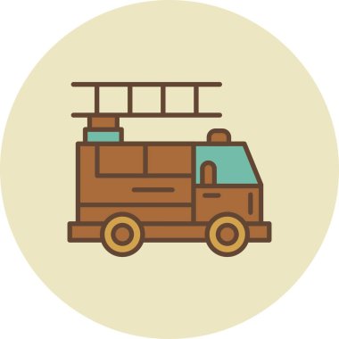 Fire Truck Creative Icons Desig