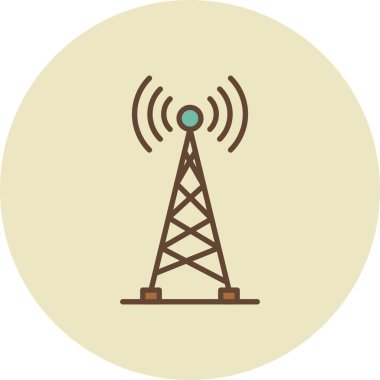 Radio Tower Creative Icons Desig