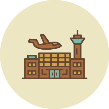 Airport Creative Icons Desig