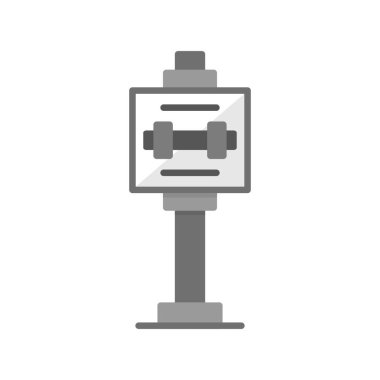 Gym Sign Board Creative Icons Desig