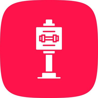 Gym Sign Board Creative Icons Desig