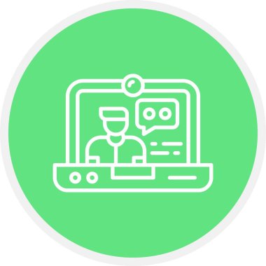 Live Chat Creative Icons Desig