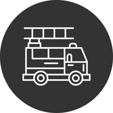 Fire Truck Creative Icons Desig