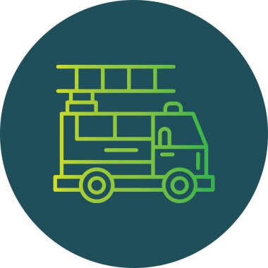 Fire Truck Creative Icons Desig