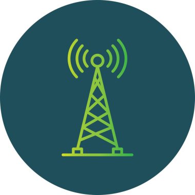 Radio Tower Creative Icons Desig