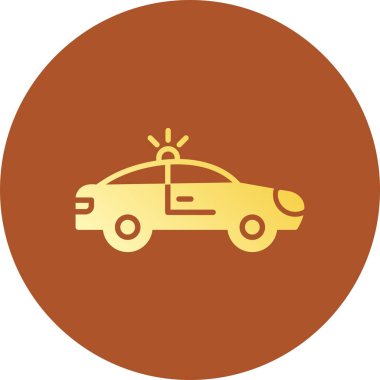 Police Car Creative Icons Desig