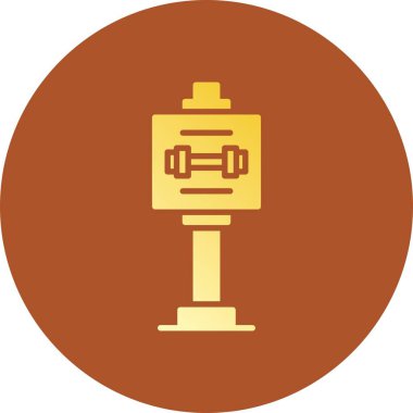 Gym Sign Board Creative Icons Desig