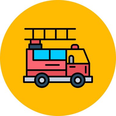 Fire Truck Creative Icons Desig