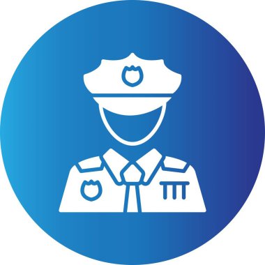 Police Man Creative Icons Desig