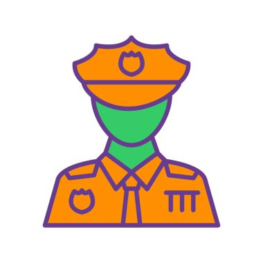 Police Man Creative Icons Desig