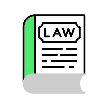 Law Book Creative Icons Desig
