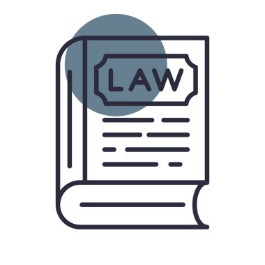 Law Book Creative Icons Desig