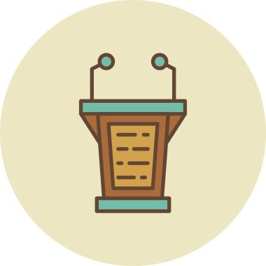 Lectern Creative Icons Desig