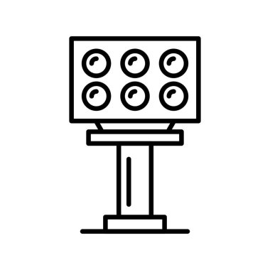 Stadium Light Creative Icons Desig