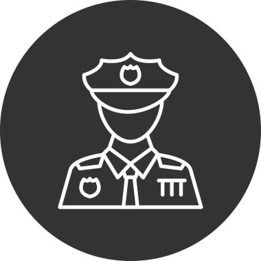 Police Man Creative Icons Desig