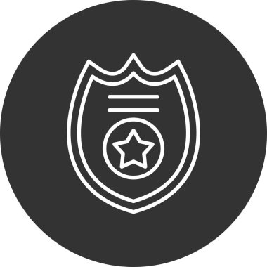 Police Badge Creative Icons Desig