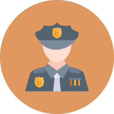 Police Man Creative Icons Desig