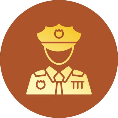Police Man Creative Icons Desig