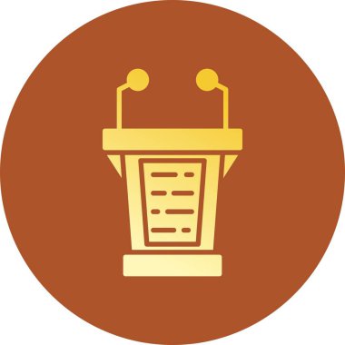 Lectern Creative Icons Desig